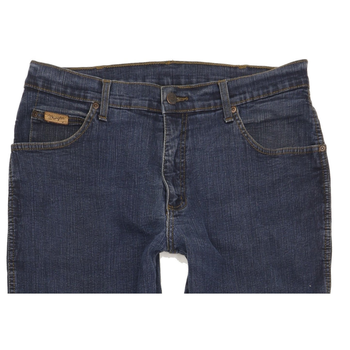 Wrangler Texas Men Blue Straight Regular Stretch Jeans W34 L33