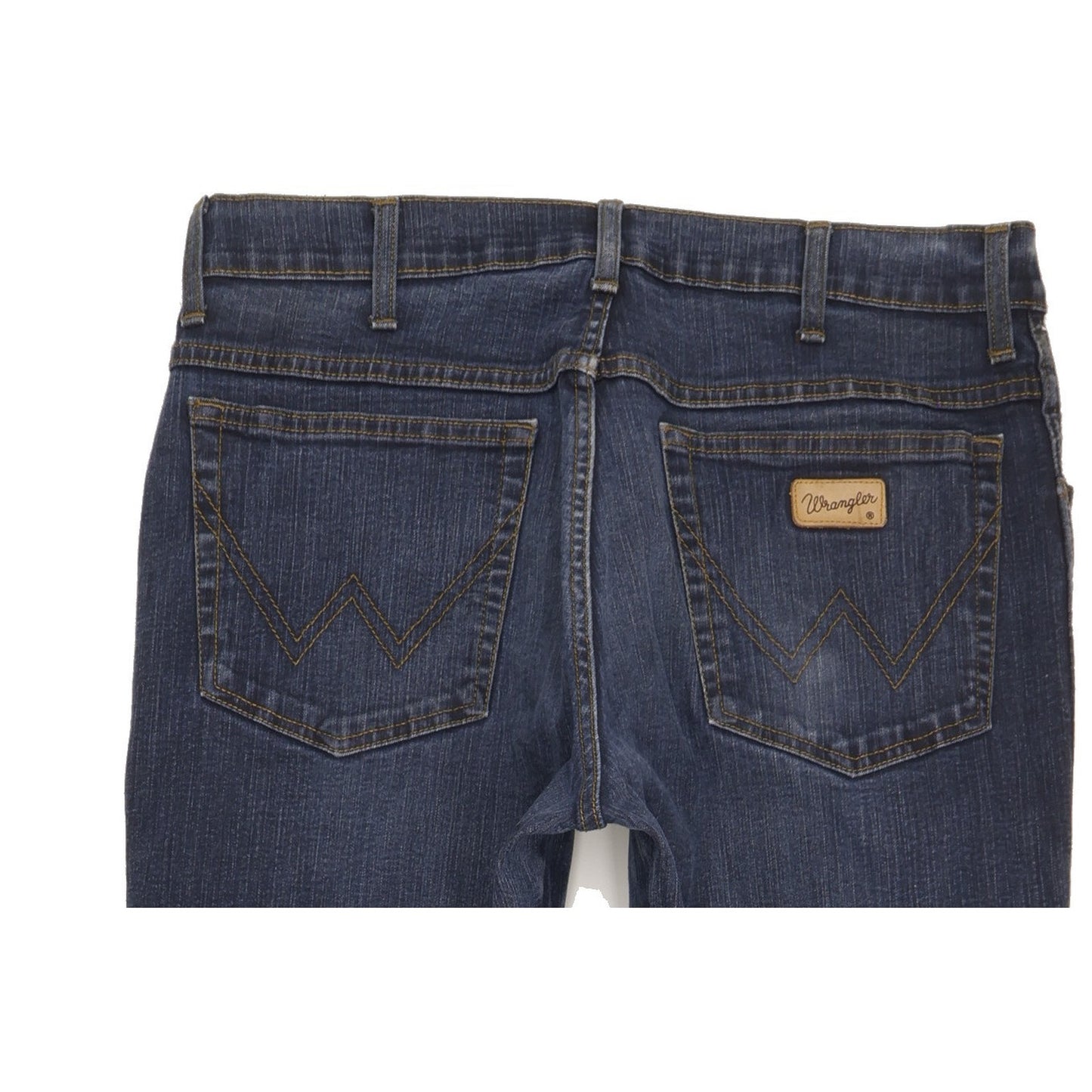 Wrangler Texas Men Blue Straight Regular Stretch Jeans W34 L33
