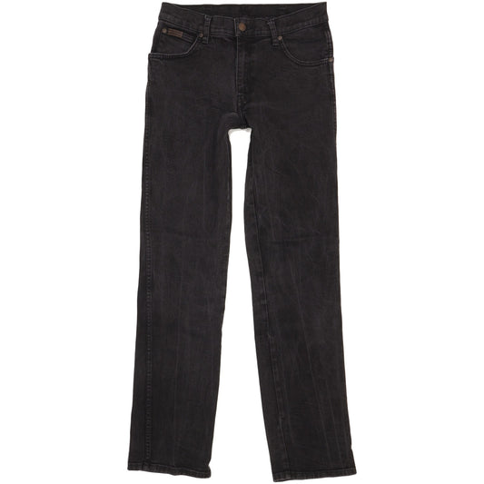 Wrangler Texas Men Black Straight Regular Stretch Jeans W32 L34