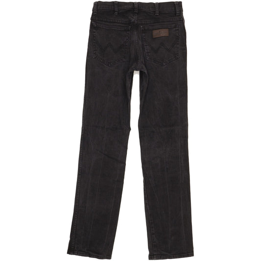 Wrangler Texas Men Black Straight Regular Stretch Jeans W32 L34