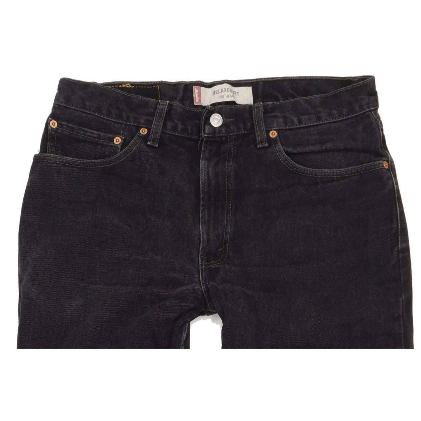 Diesel 550 Men Black Straight Relaxed Jeans W33 L35