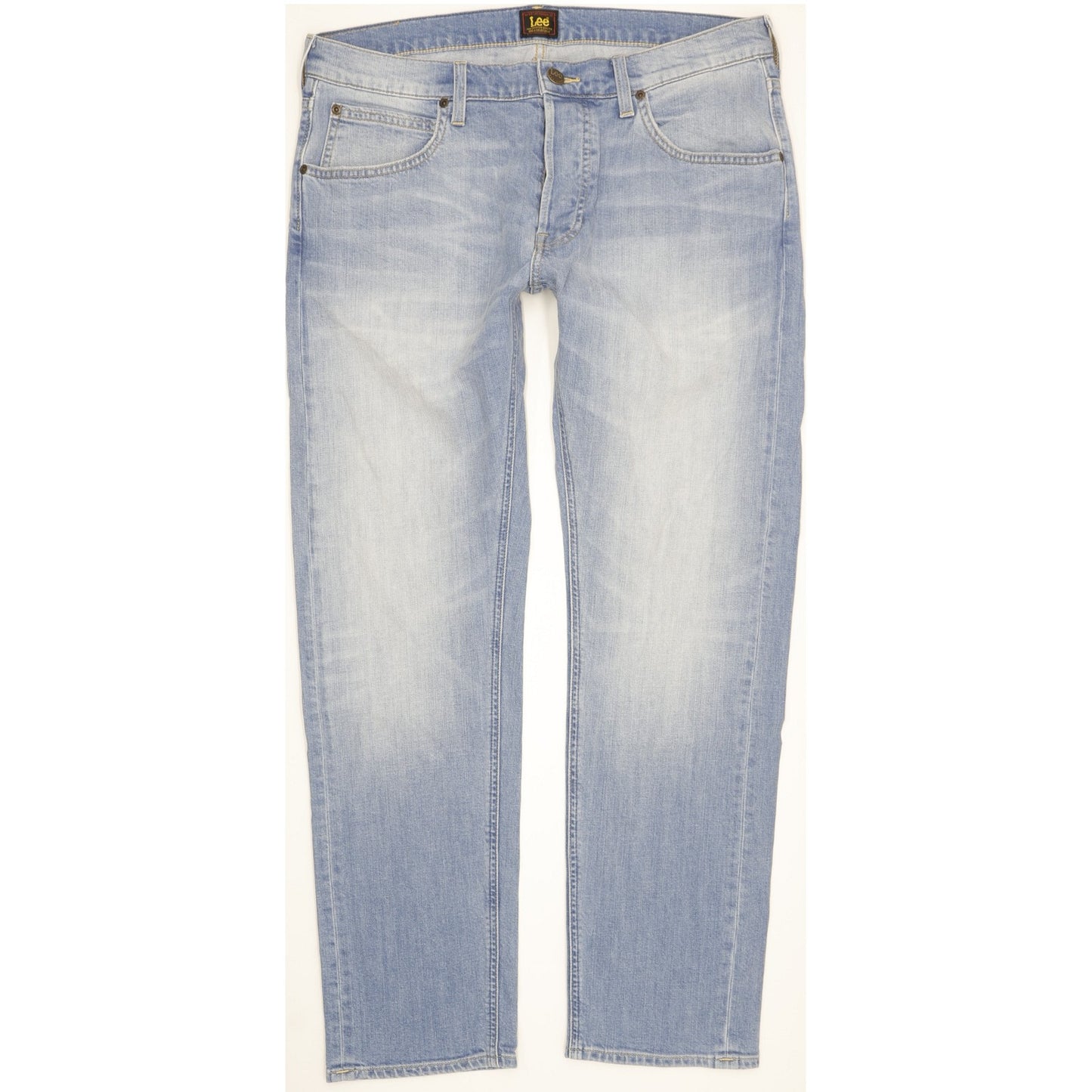 Lee Daren Men Blue Straight Slim Stretch Jeans W34 L30