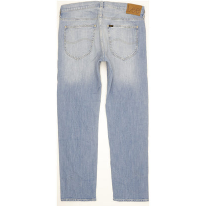 Lee Daren Men Blue Straight Slim Stretch Jeans W34 L30