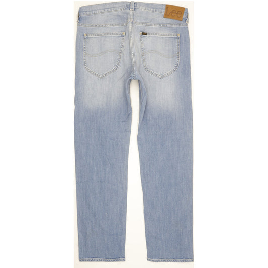 Lee Daren Men Blue Straight Slim Stretch Jeans W34 L30