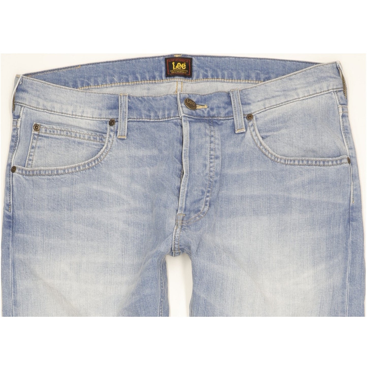 Lee Daren Men Blue Straight Slim Stretch Jeans W34 L30