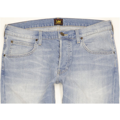 Lee Daren Men Blue Straight Slim Stretch Jeans W34 L30
