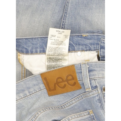 Lee Daren Men Blue Straight Slim Stretch Jeans W34 L30