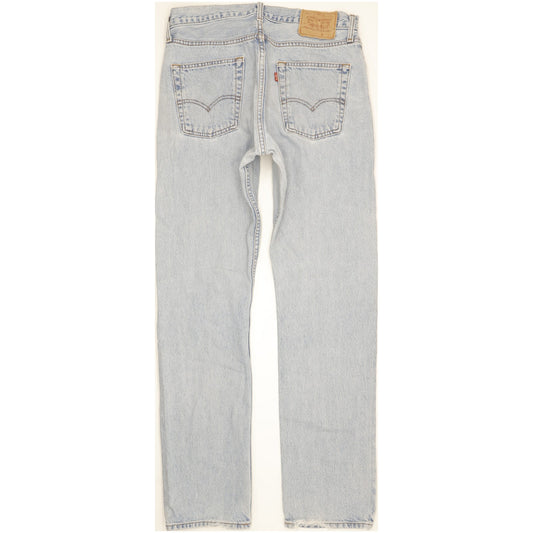 Levi's 505 Men Blue Straight Regular Jeans W34 L34