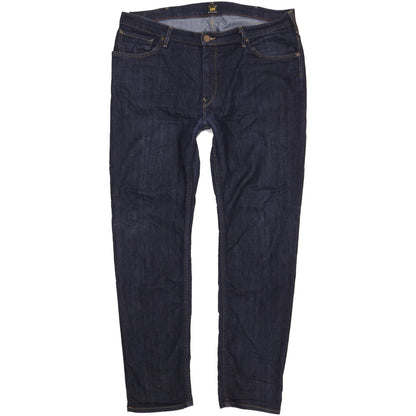Lee Rider Men Navy Straight Regular Stretch Jeans W38 L32