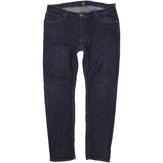 Lee Rider Men Navy Straight Regular Stretch Jeans W38 L32