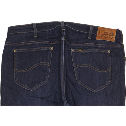 Lee Rider Men Navy Straight Regular Stretch Jeans W38 L32