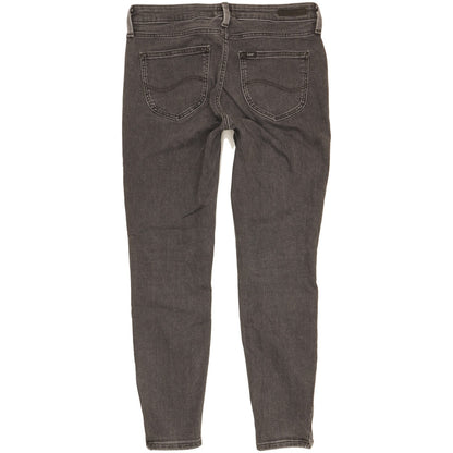 Lee Scarlett Women Grey Skinny Slim Cropped Stretch Jeans W29 L31