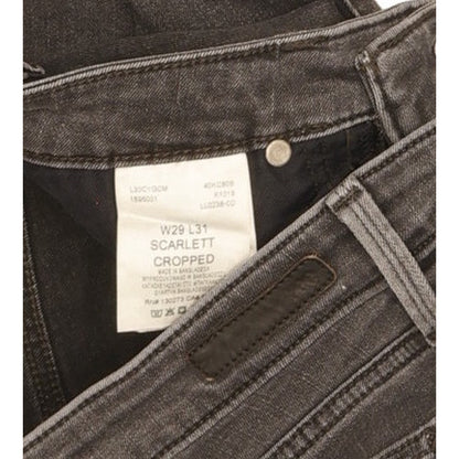 Lee Scarlett Women Grey Skinny Slim Cropped Stretch Jeans W29 L31