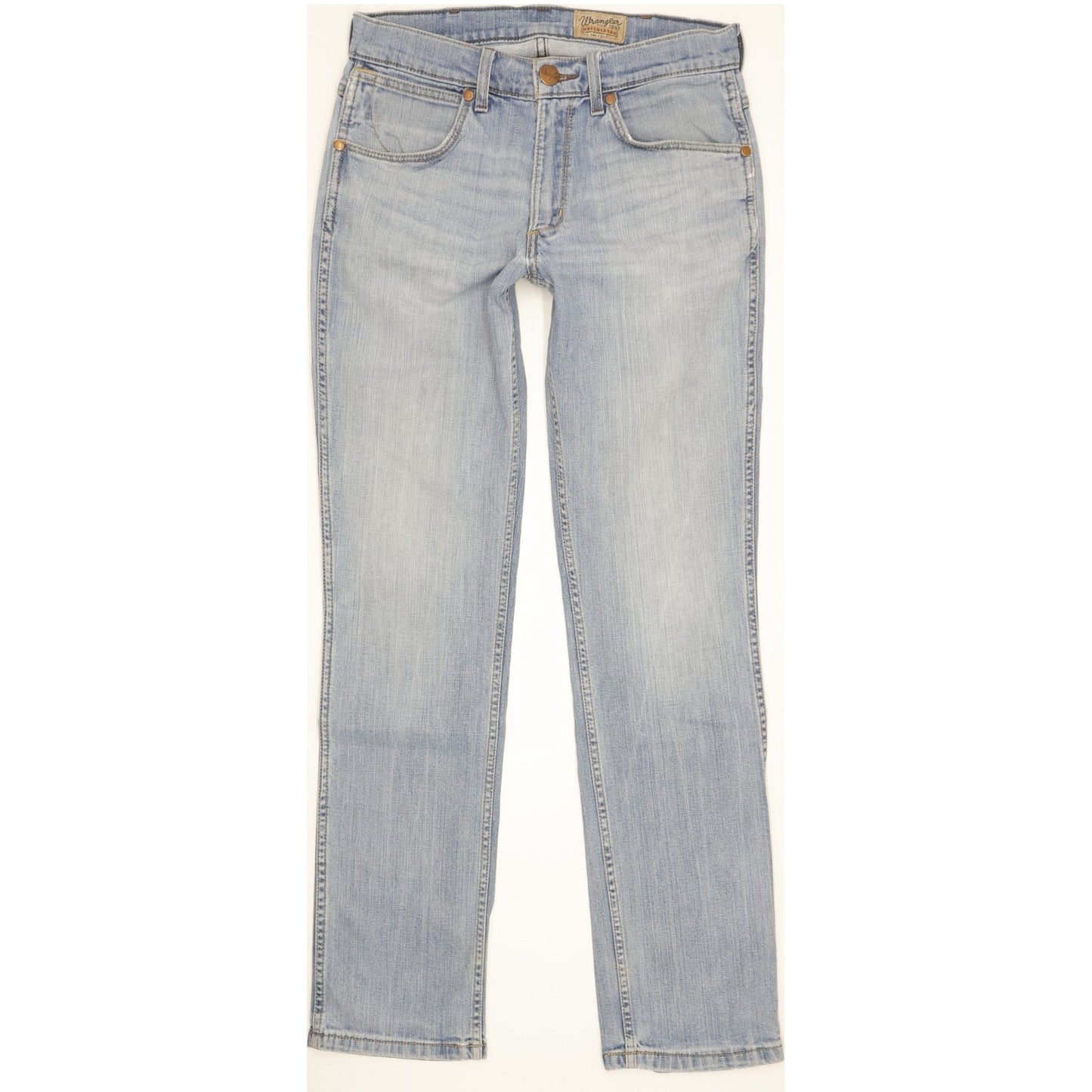 Wrangler Greensboro Men Blue Straight Regular Stretch Jeans W30 L32