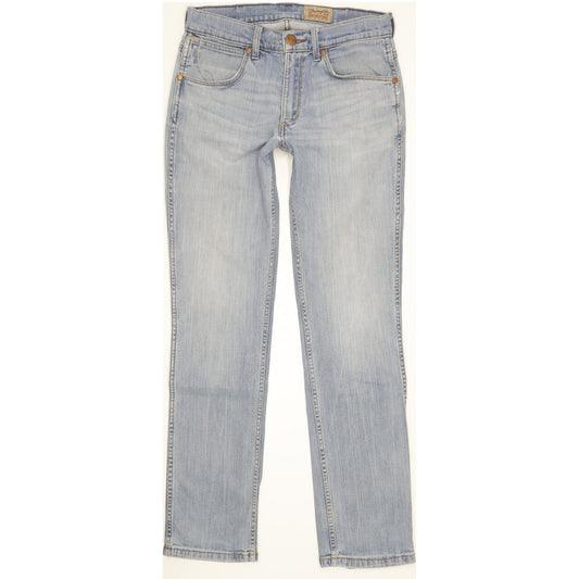 Wrangler Greensboro Men Blue Straight Regular Stretch Jeans W30 L32