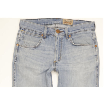 Wrangler Greensboro Men Blue Straight Regular Stretch Jeans W30 L32