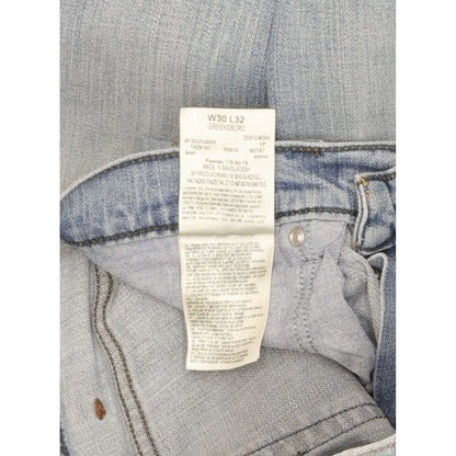 Wrangler Greensboro Men Blue Straight Regular Stretch Jeans W30 L32