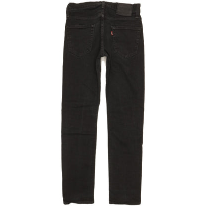 Levi's 502 Men Black Tapered Regular Stretch Jeans W28 L29