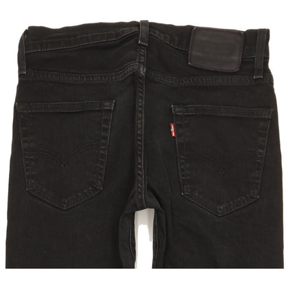 Levi's 502 Men Black Tapered Regular Stretch Jeans W28 L29