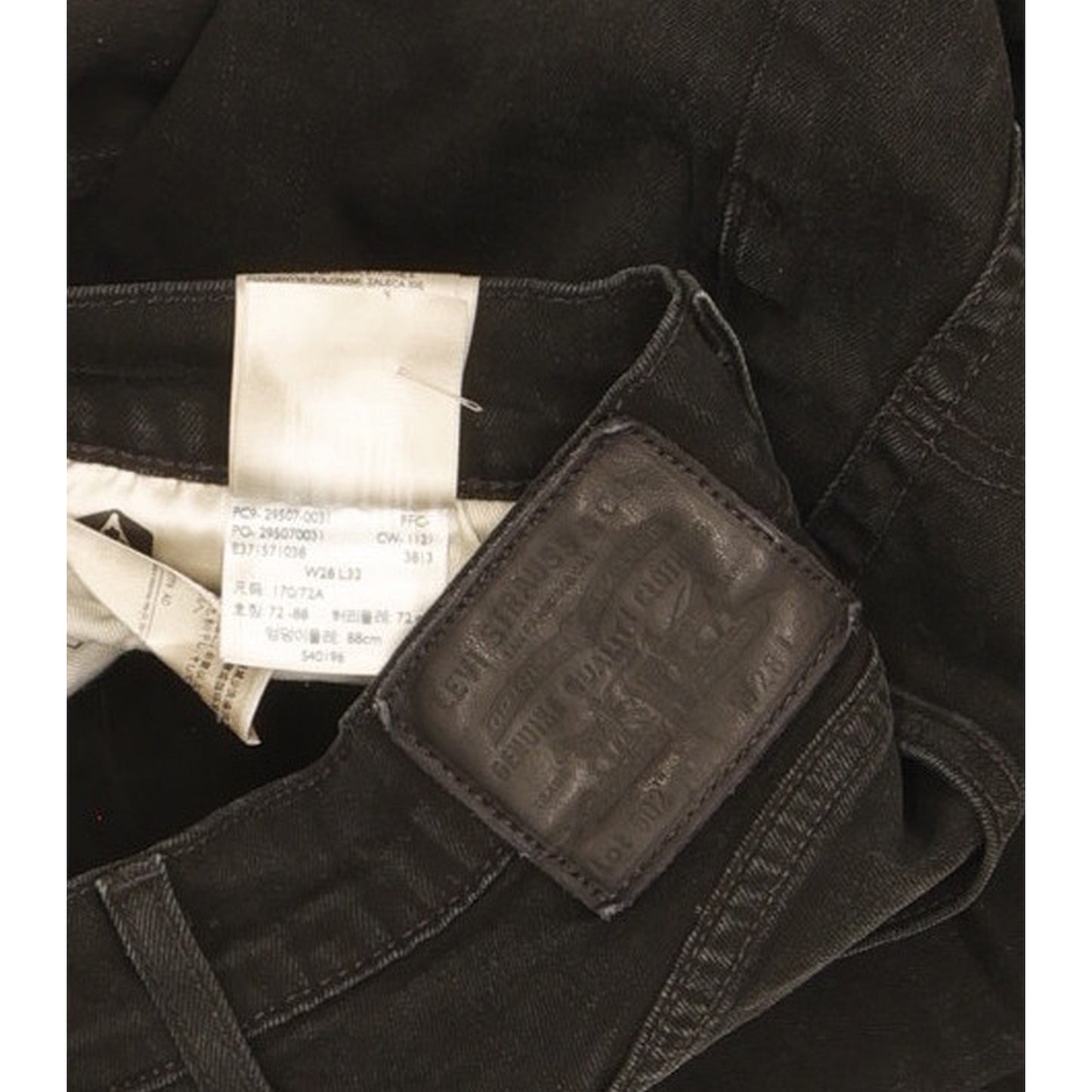 Levi's 502 Men Black Tapered Regular Stretch Jeans W28 L29