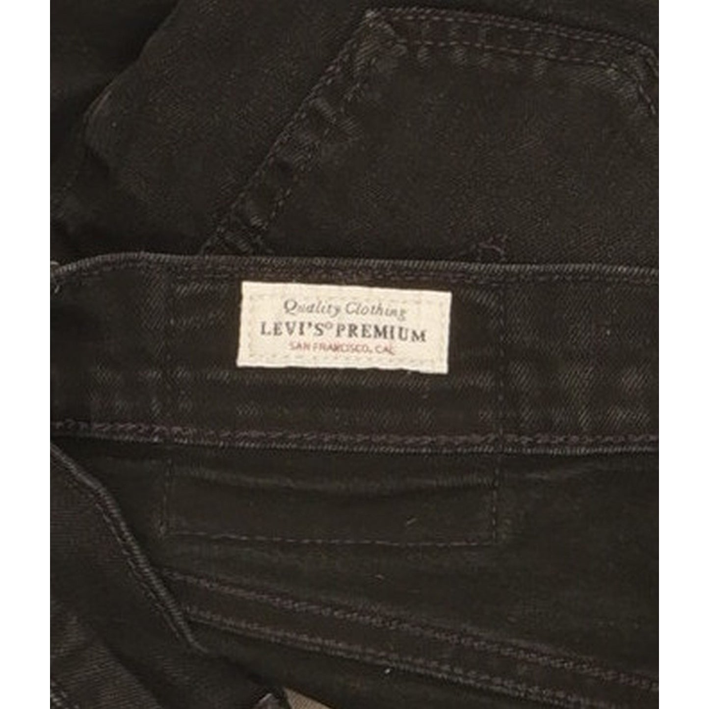 Levi's 502 Men Black Tapered Regular Stretch Jeans W28 L29
