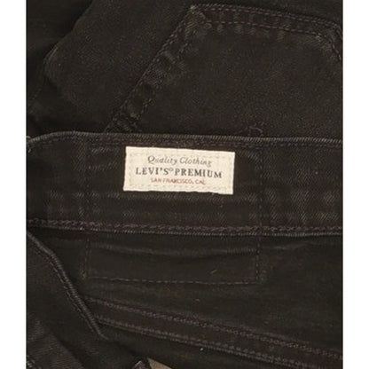 Levi's 502 Men Black Tapered Regular Stretch Jeans W28 L29