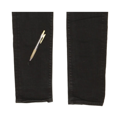 Levi's 502 Men Black Tapered Regular Stretch Jeans W28 L29