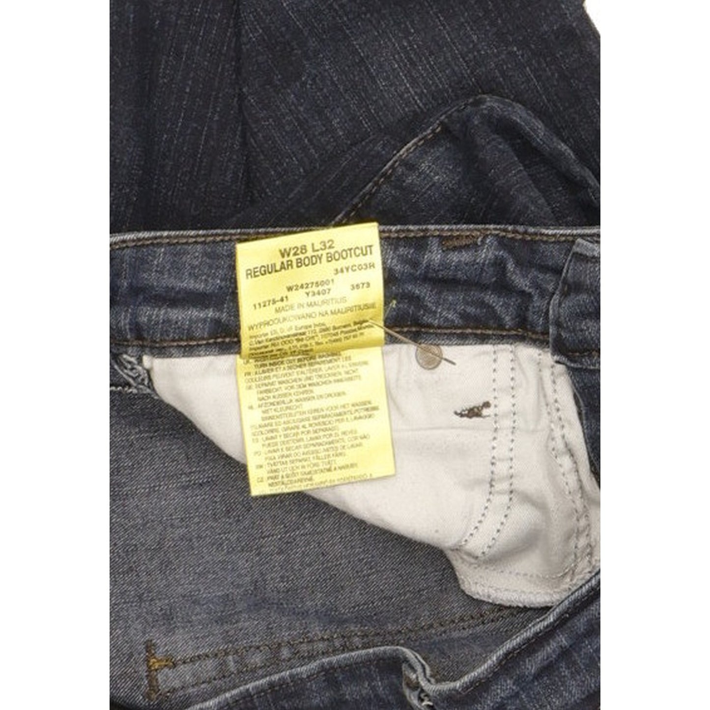 Wrangler Men Blue Bootcut Slim Stretch Jeans W28 L31