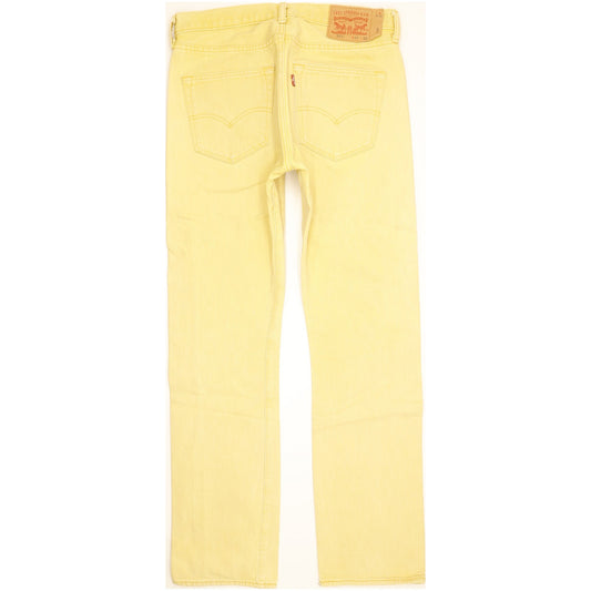 Levi's 501 Men Yellow Straight Regular Jeans W32 L31
