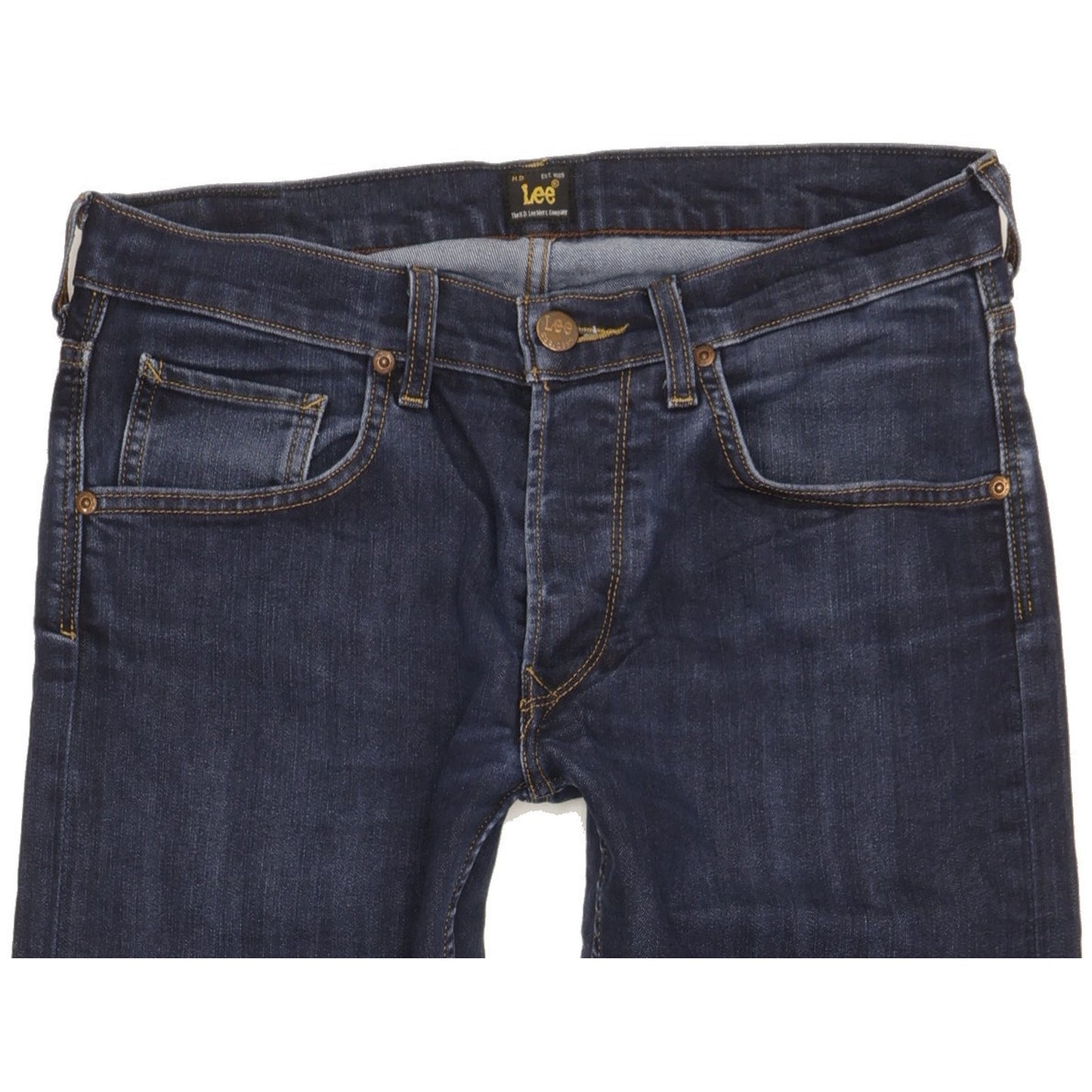 Lee Daren Men Blue Straight Slim Stretch Jeans W31 L30