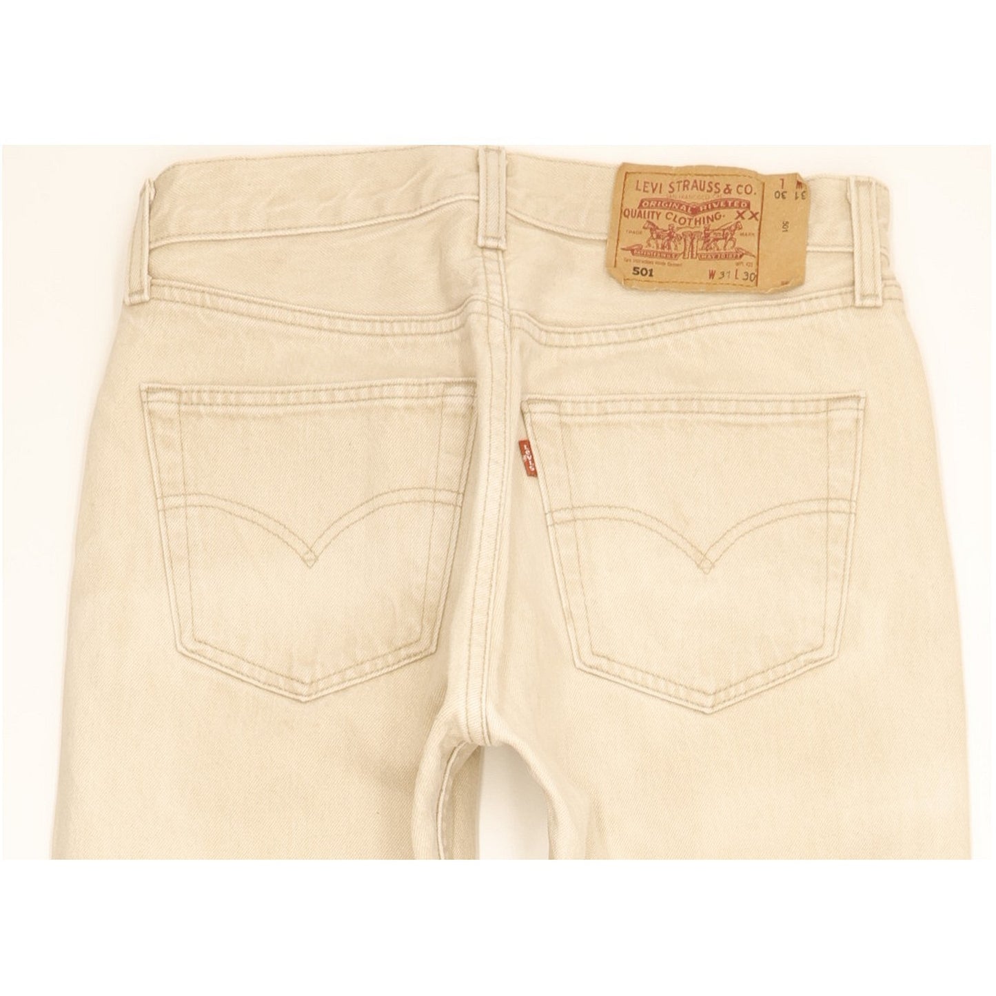 Levi's 501 Men Beige Straight Regular Jeans W31 L30