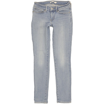 Levi's 711 Women Blue Skinny Slim Stretch Jeans W28 L29