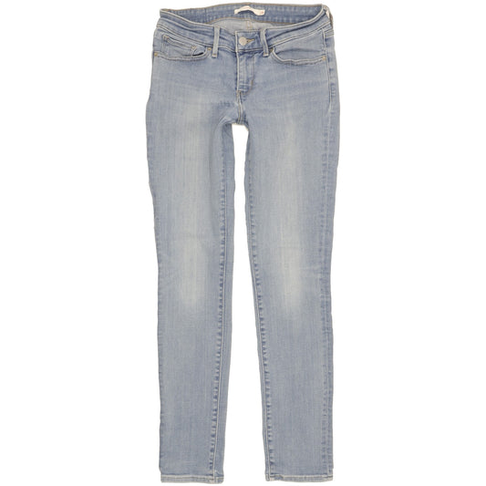 Levi's 711 Women Blue Skinny Slim Stretch Jeans W28 L29