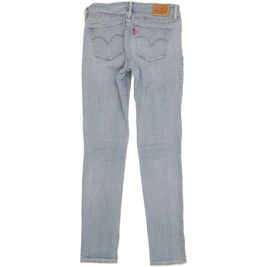 Levi's 711 Women Blue Skinny Slim Stretch Jeans W28 L29