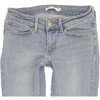 Levi's 711 Women Blue Skinny Slim Stretch Jeans W28 L29