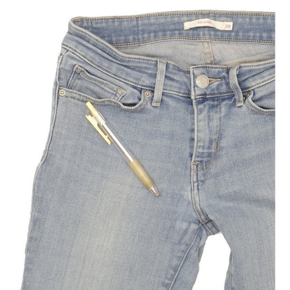 Levi's 711 Women Blue Skinny Slim Stretch Jeans W28 L29