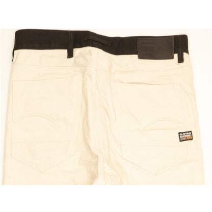 G-Star 5620 3D Men Beige Straight Regular Cropped Jeans W28 L28