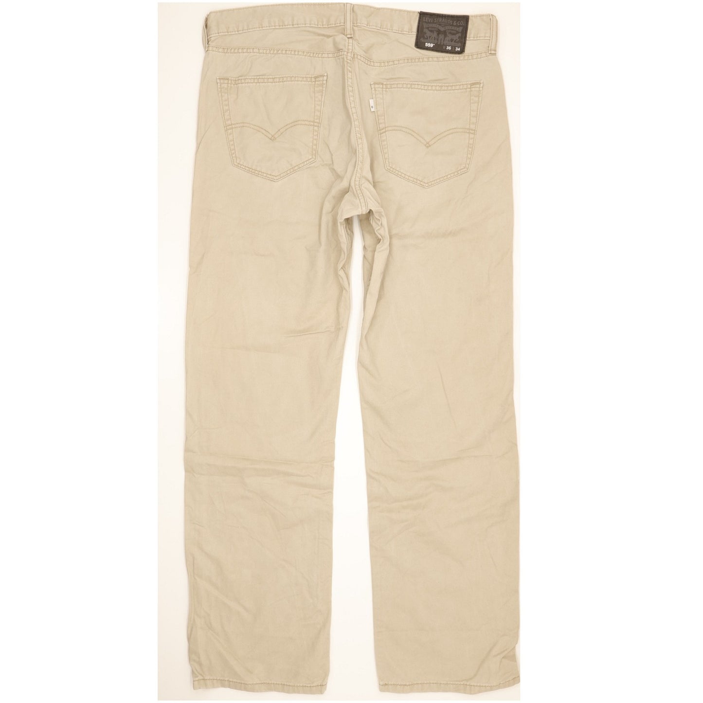 Levi's 559 Men Beige Straight Relaxed Jeans W36 L33