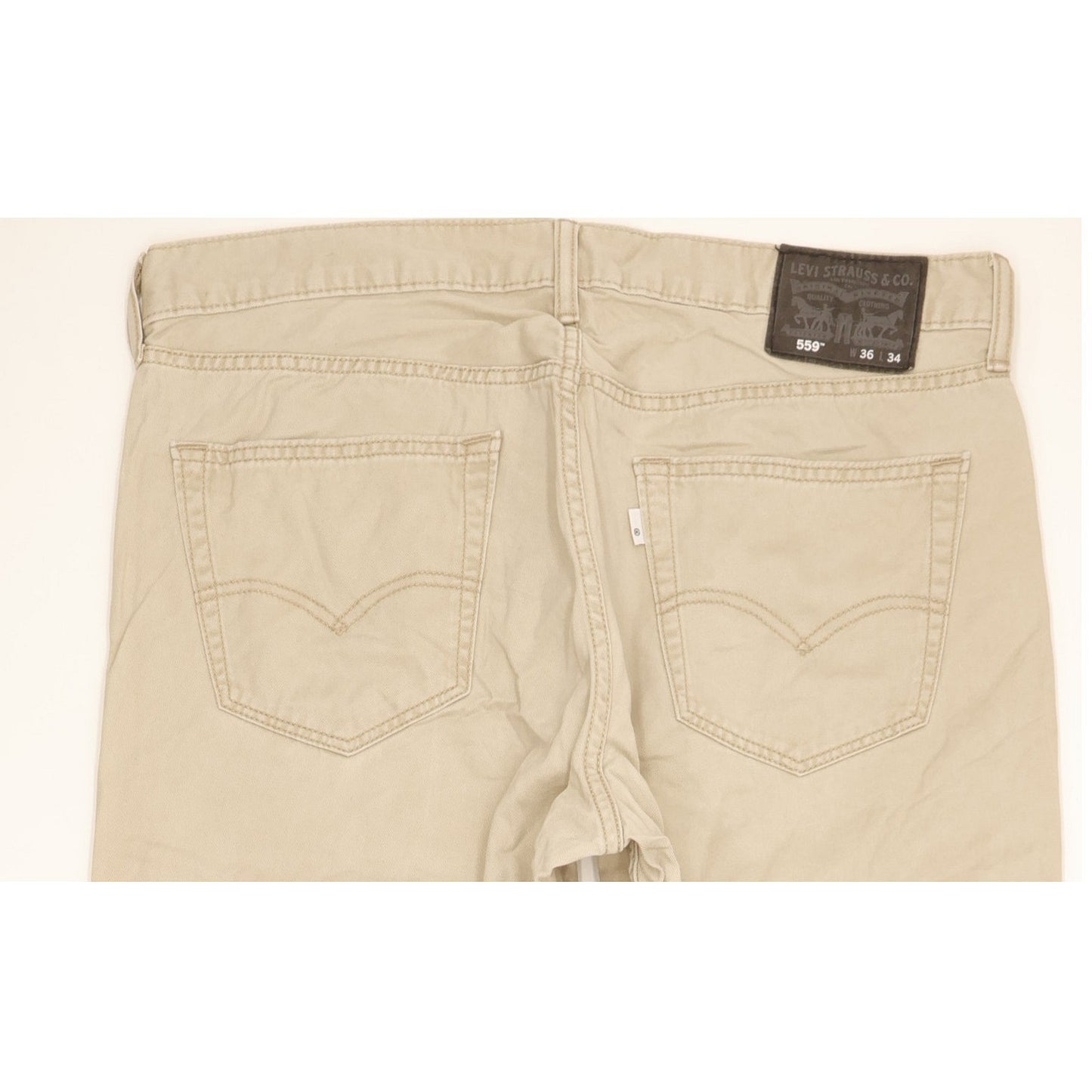 Levi's 559 Men Beige Straight Relaxed Jeans W36 L33