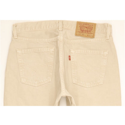 Levi's 517 Men Beige Straight Regular Jeans W34 L33