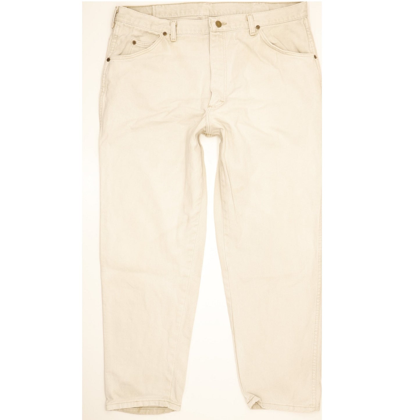 Wrangler Men Beige Straight Regular Stretch Jeans W38 L29