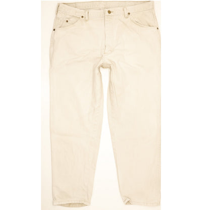 Wrangler Men Beige Straight Regular Stretch Jeans W38 L29