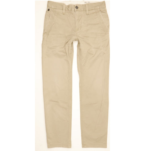 G-Star Bronson Men Beige Straight Slim Chino Stretch Jeans W29 L29