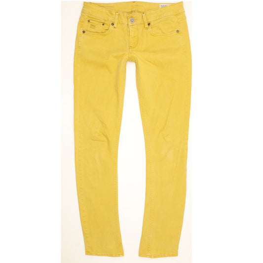G-Star 3301 Women Yellow Skinny Slim Stretch Jeans W29 L32