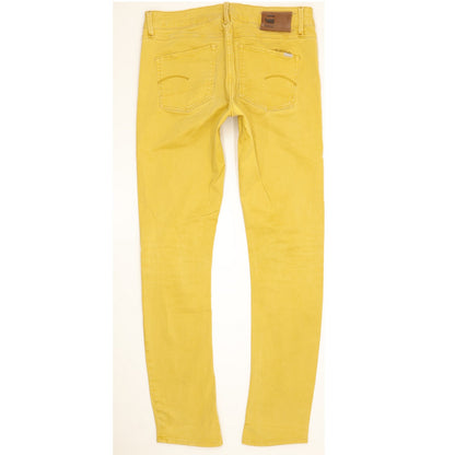 G-Star 3301 Women Yellow Skinny Slim Stretch Jeans W29 L32