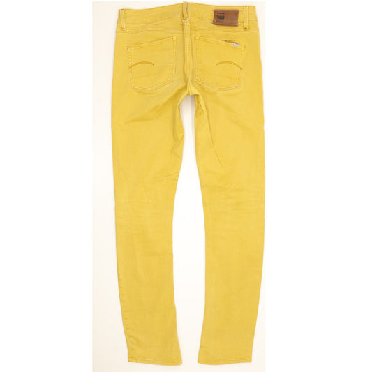 G-Star 3301 Women Yellow Skinny Slim Stretch Jeans W29 L32