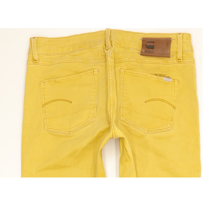 G-Star 3301 Women Yellow Skinny Slim Stretch Jeans W29 L32
