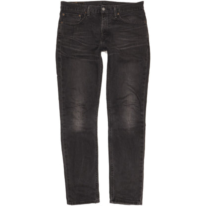 Levi's 511 Men Black Straight Slim Stretch Jeans W33 L34