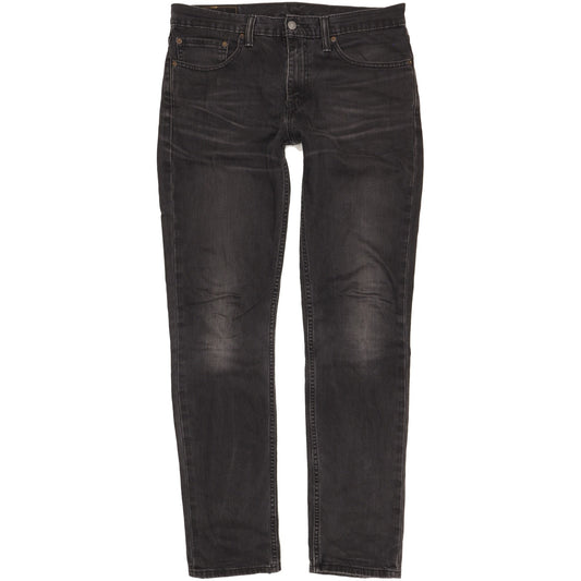 Levi's 511 Men Black Straight Slim Stretch Jeans W33 L34