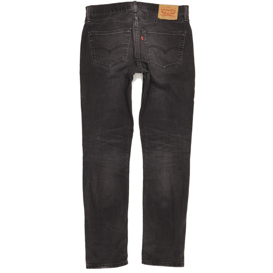 Levi's 511 Men Black Straight Slim Stretch Jeans W33 L34